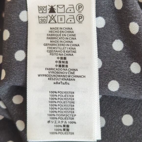 Michael Kors Black White Polka Dot Sleeveless Blouse - Picture 12 of 12